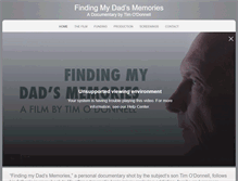 Tablet Screenshot of findingmydadsmemories.com